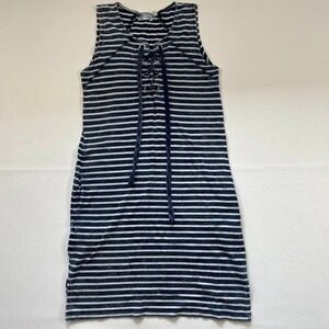 RD Style XS Stripe Nautical Lace Up‎ Casual Dress